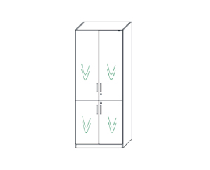 四門(mén)文件柜
