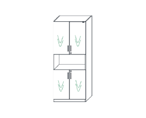 四門(mén)文件柜